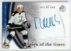 2005-06 SP Authentic Sign of the Times Timo Helbling #HE Auto